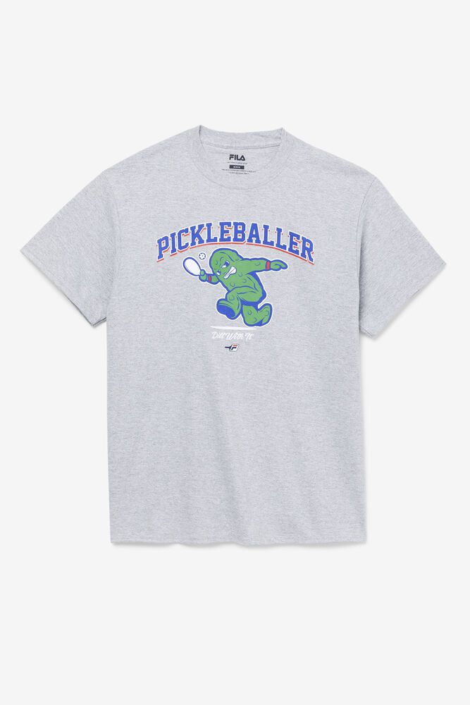 Fila T-Shirt Mens Grey - Pickleballer - Philippines 2164738-VN